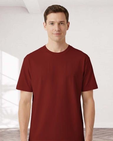UNISEX OVERSIZED BOX T-SHIRT (MAROON)
