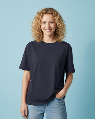 UNISEX OVERSIZED BOX T-SHIRT (NAVY BLUE)