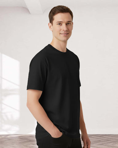 UNISEX OVERSIZED BOX T-SHIRT (BLACK)