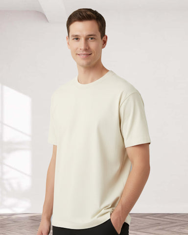 UNISEX OVERSIZED BOX T-SHIRT (IVORY)