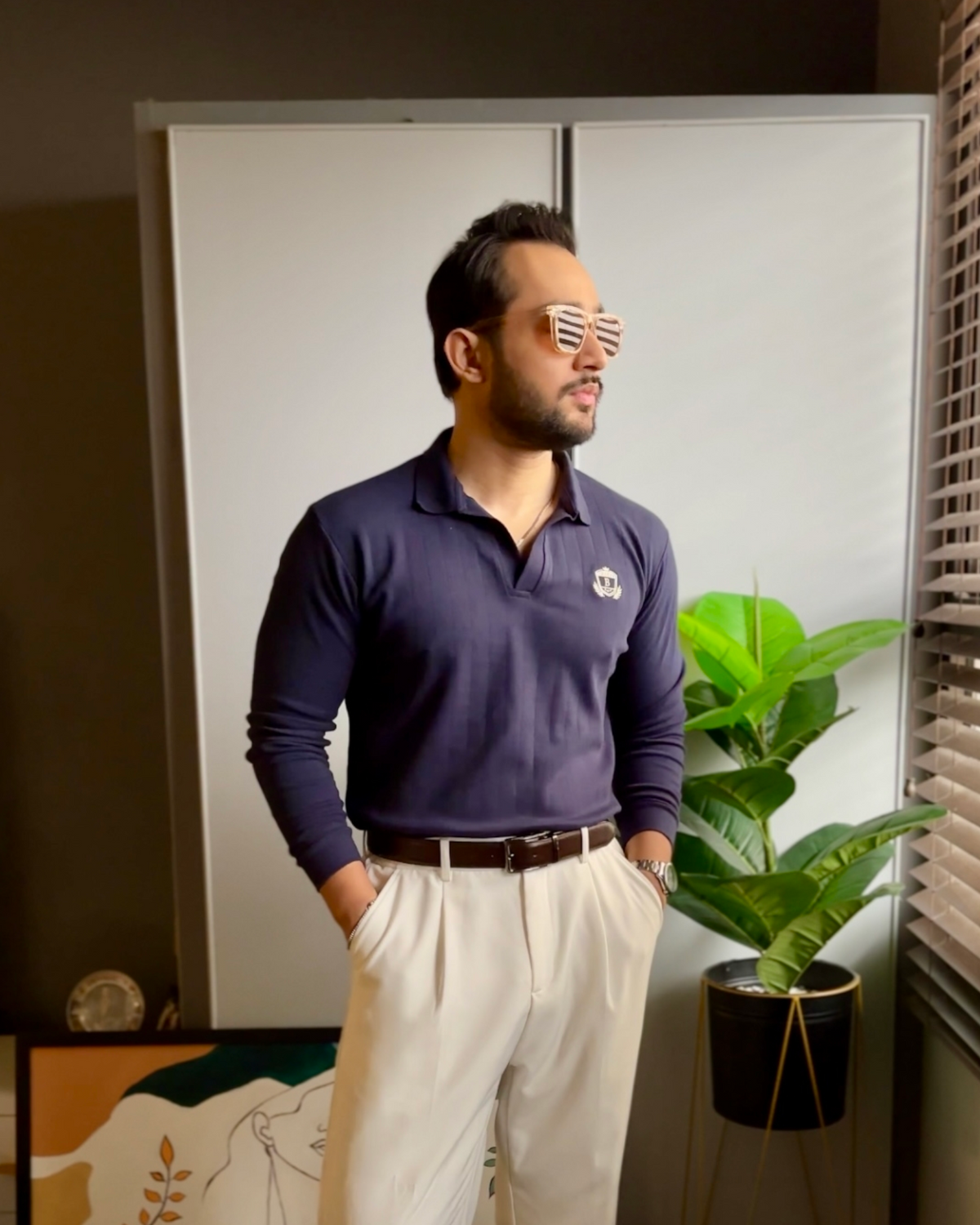 DROP NEEDLE POLO (FULL SLEEVES)