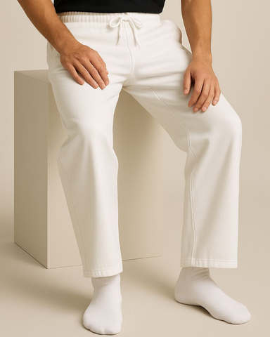 STRAIGHT TROUSER PANTS (OFF-WHITE)