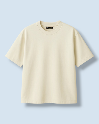 UNISEX OVERSIZED BOX T-SHIRT (IVORY)