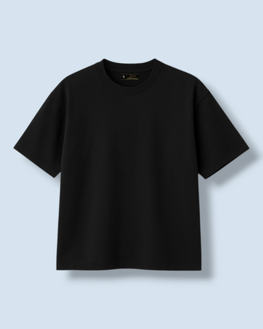 UNISEX OVERSIZED BOX T-SHIRT (BLACK)