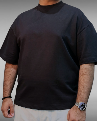 UNISEX OVERSIZED BOX T-SHIRT (BLACK)