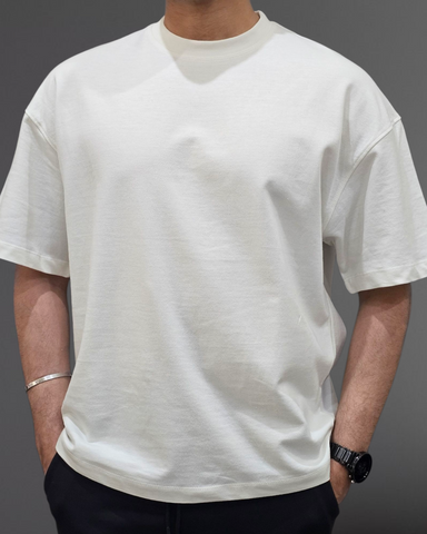 UNISEX OVERSIZED BOX T-SHIRT (IVORY)
